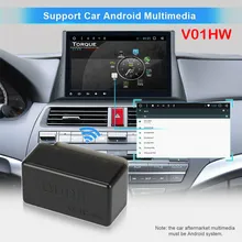 V01HW V1.5 OBD2 Автомобильный сканер Диагностический Интерфейс сканирования яркий черный АБС высококачественный и прочный практичный l0419