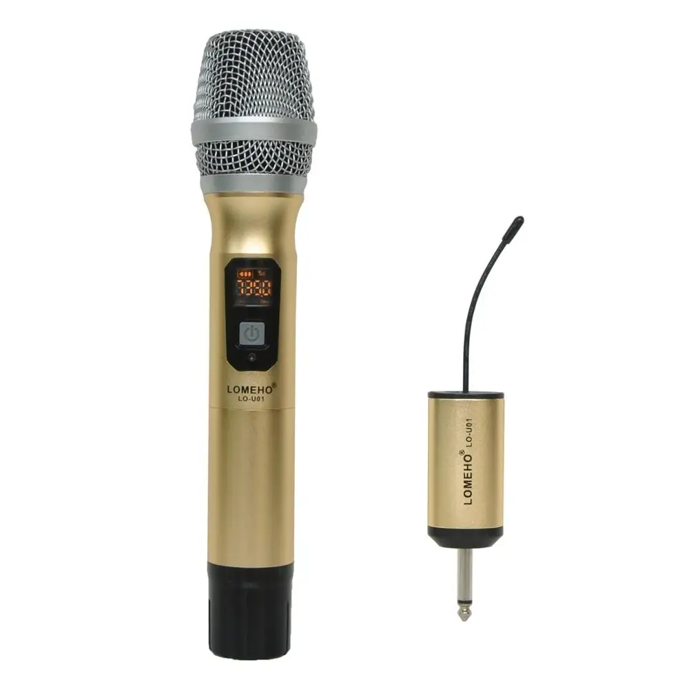 Meilleur 1 voie métal emetteur de poche Microphone sans fil extérieur Portable sans fil micro caméra Microphone partie karaoké Microphone