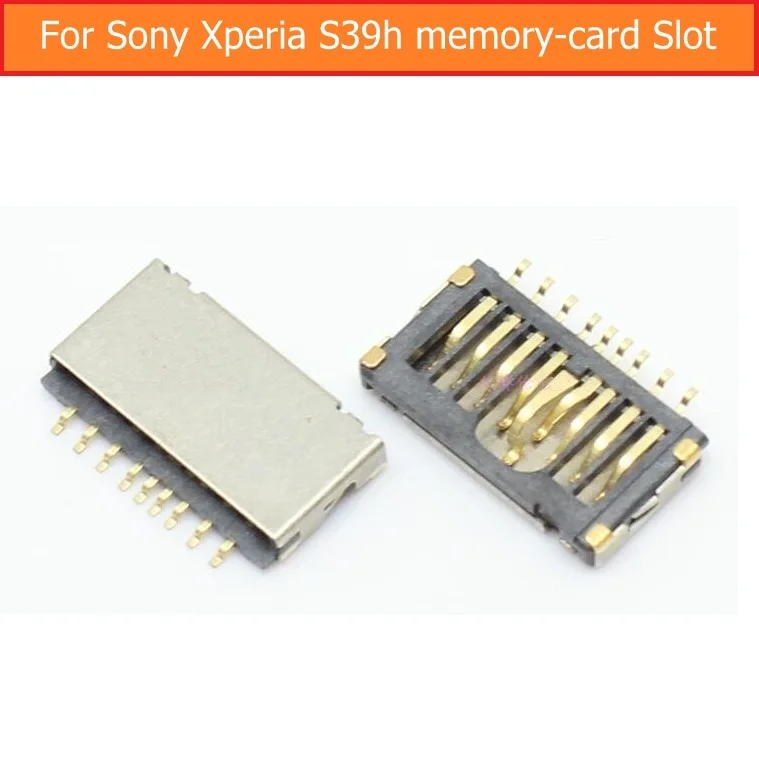 

100% Genuine Memory Card tray For Sony Xperia C S39H S39C C2304 C2305 Memory SD Card slot For Sony S39h memory card reader parts