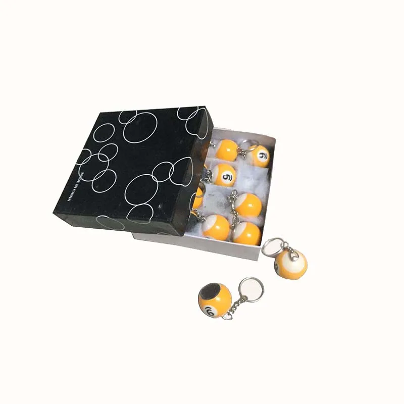 

Mini POOL BALL Keyring/Keychain Numbers LUCKY CHARM Gift