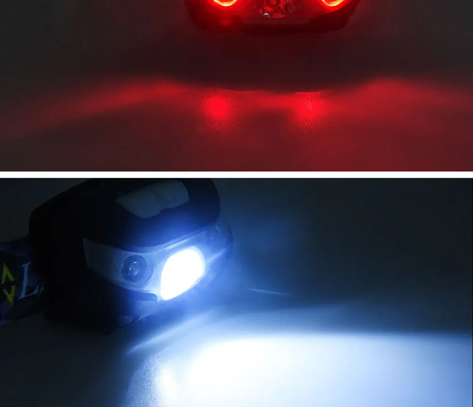 R3 LED Mini Headlamp Light Outdoor 800 Lumens 4 Modes Headlight Waterproof Head Flashlight Torch Lantern For Hunting Fishing (11)