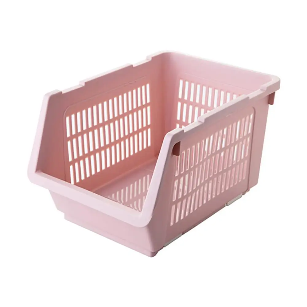 OTHERHOUSE кухонная корзинка для хранения сушилка для посуды овощи фрукты стеллажи для мелочей Органайзер полые корзины принадлежности для ванной комнаты - Цвет: Розовый