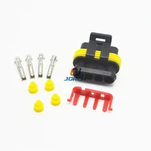 10 шт./набор, 4 Pin Way Женский AMP супер печать Водонепроницаемый Электрический разъем для подключения к электросети для Герметичный для подачи топлива электрического топливного насоса AMP 282088-1