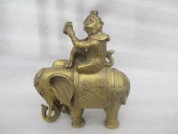 

Chinese manual hammer of rare peaceful monkey riding like a statue