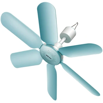 

Small Fan Electric Fan Big Wind Dorm Room Student Mosquito Net Bed Mute 6 Leaves Energy Saving