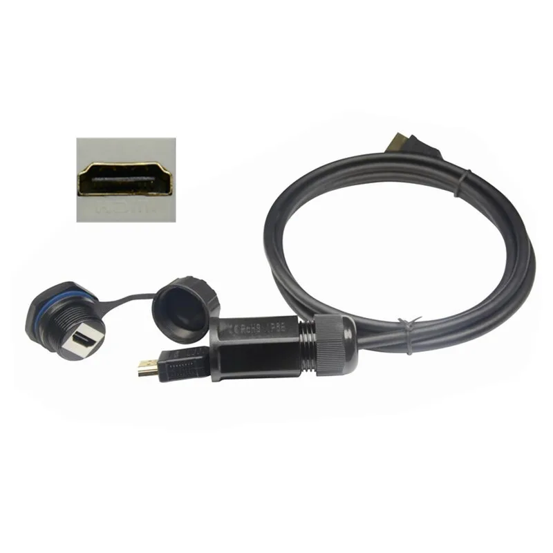 Водонепроницаемый кабель с разъемом HDMI 2 0 Папа папа IP68 hdmi мама водонепроницаемый