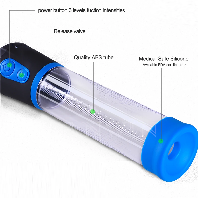 Koop Elektrische Penis Pomp Automatische Vacuüm Dildo Uitbreiding Pomp Seksspeeltje Mannelijke Erectie Training Extender Mouw