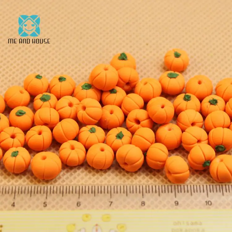 

1:12 Scale Dollhouse Miniatures Vegetables Mini Cute Halloween Pumpkin For Dolls Kitchen 5 Pieces