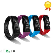 0,96 дюймов OLED Bluetooth4.0 смарт-браслет монитор сердечного ритма напоминание IP67 Водонепроницаемый спортивные Фитнес трекер умный Браслет