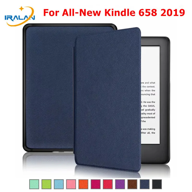 

New Arrival Case For Amazon Kindle 6" 2019 Released Magnetic Smart Folio PU Leather Cover funda For Kindle 658 2019 Case+Stylus
