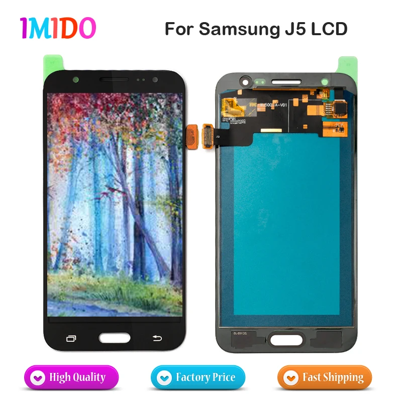 

20Pcs Wholesale Price For Samsung Galaxy J5 500fn J500M 2015 LCD Display Touch Screen Digitizer Assembly Replacement Parts