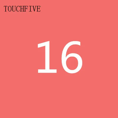 16 1 шт. TouchFive на выбор, 168 цветов, маркеры для эскизов, маркеры на спиртовой основе, набор цветных маркеров, товары для рукоделия, ручка для школы - Цвет: 16