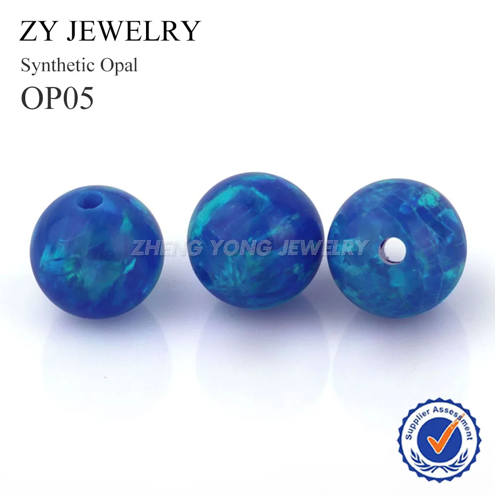 

2mm to 12mm OP05 Blue Opal Beads Japan Synthetic Fire Loose Opal Stone for DIY opal Jewelry