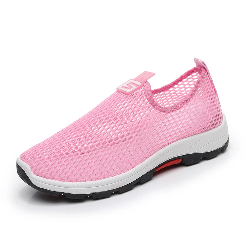 

Women Sneakers Summer Fashion Casual Mesh Breathable Flat Shoes Female Slip on Loafers Comfortable Running Shoes Tenis Feminino