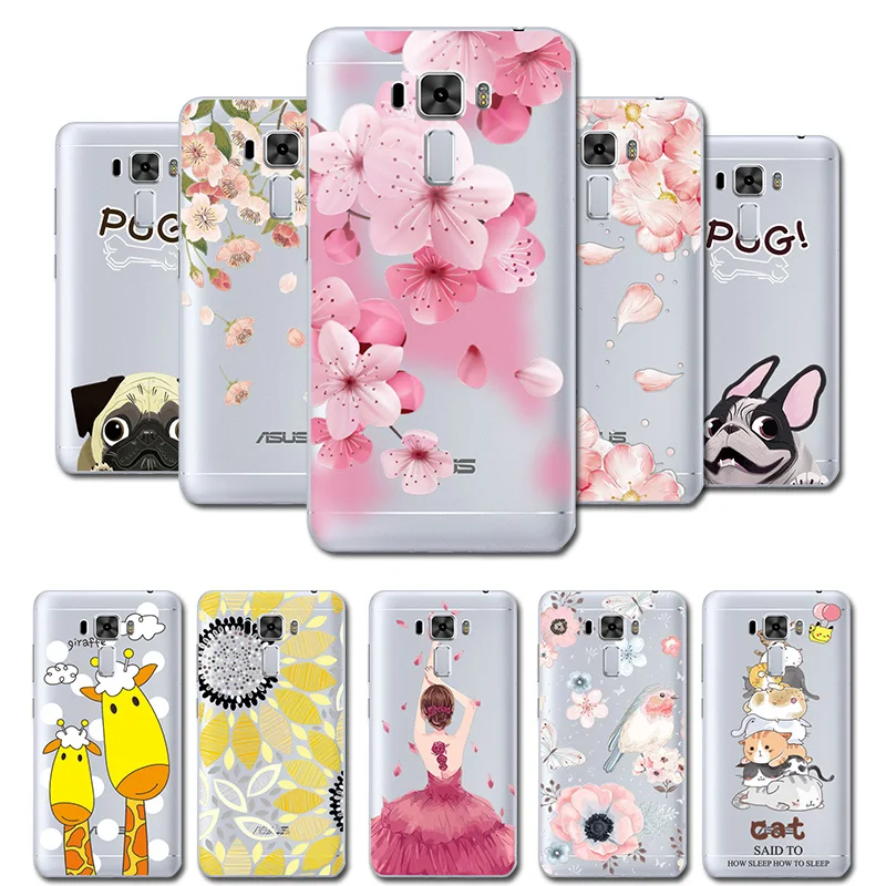 

3D Relief Lace Flowers Case Cover For Asus Zenfone 3 Laser ZC551KL Soft TPU Cute Phone Shell For Zenfone 3Laser ZC 551KL Coque