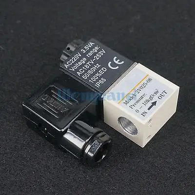 Пневматический клапан 1/4 &quotBSPT AC220V 2V025 08 2 положения ходовой соленоид нормально