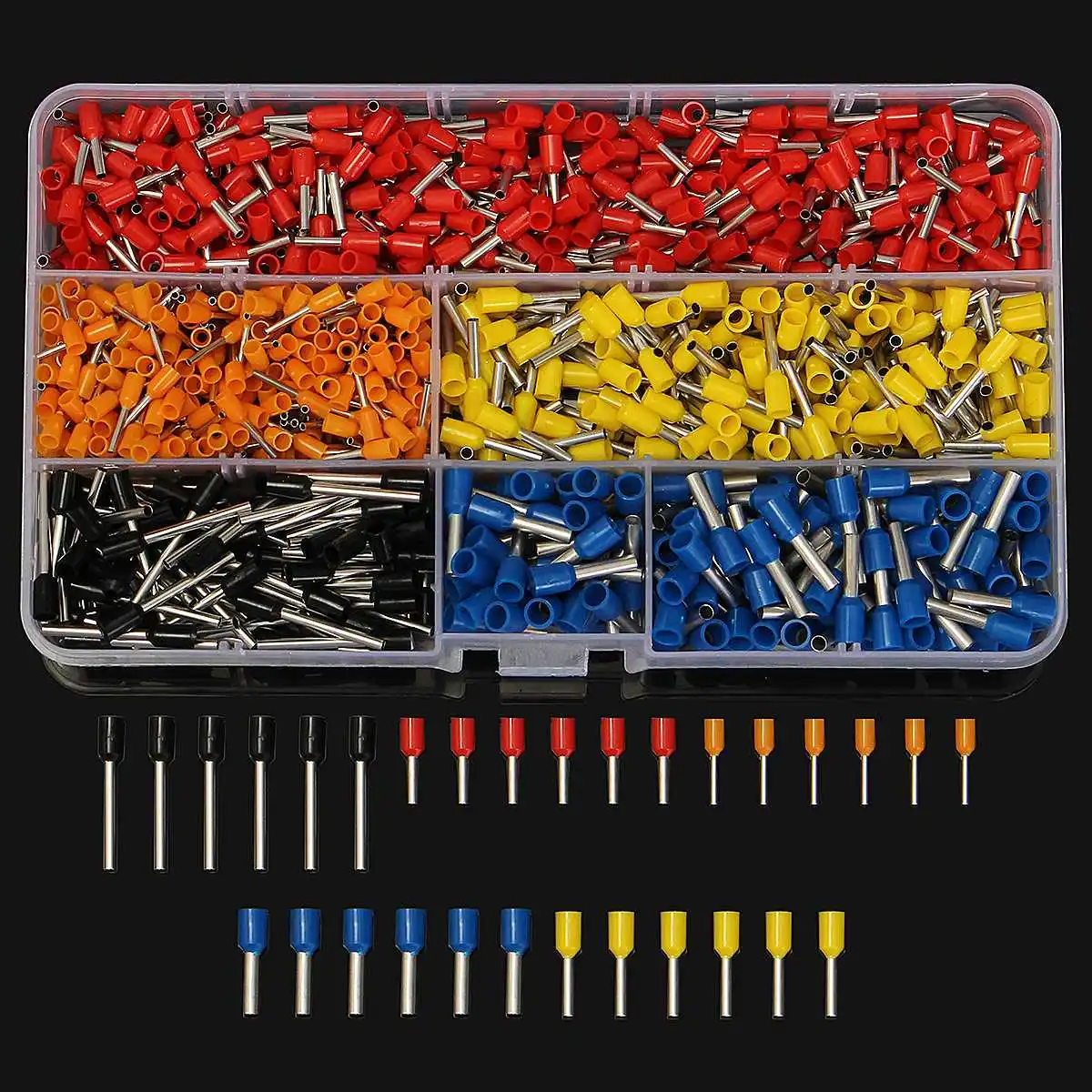 

New 1020pcs/lot Insulated Cord Pin End Terminal Ferrules kit set Wire Copper Crimp Connectorl