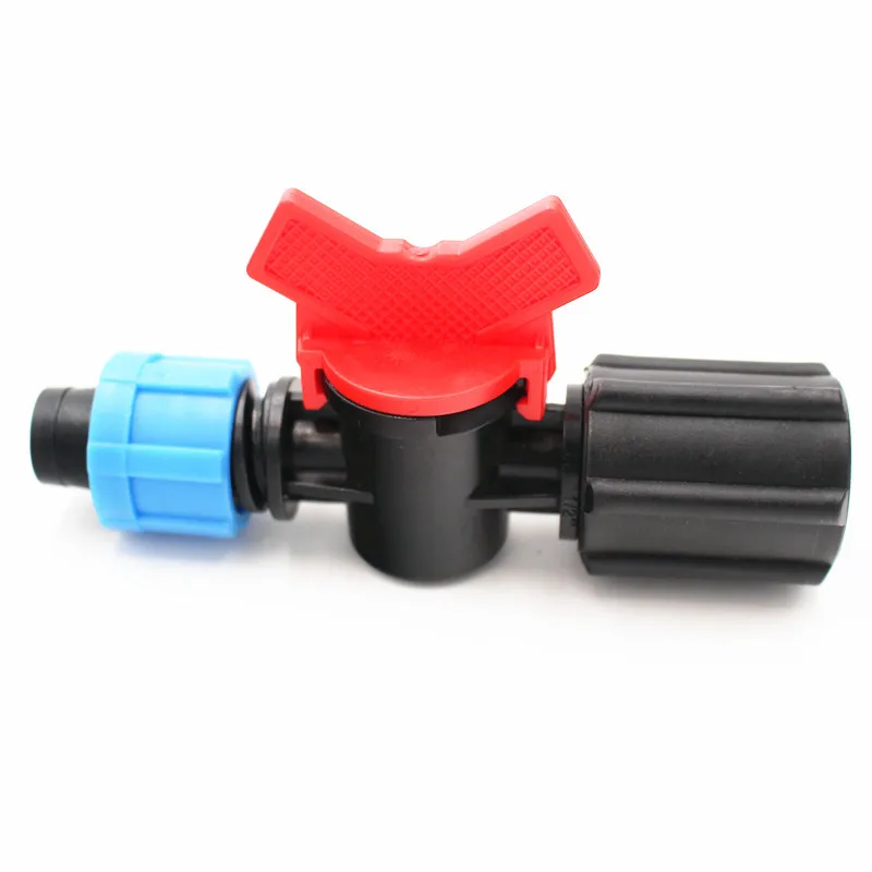 

10pcs Dn17*1/2" Female Thread Valve For Tape Lock Nut Fittings For Driptape Mini Valve For Greenhouse Micro Drip Irrigation Y114
