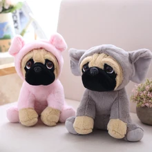 20cm Pug Plush Toy Pug Soft Toy Cute Stuffed Soft Toy Pug Doll Dog Toys Plush Cosplay For Kids Boy Girl Birthday Decor Gift 