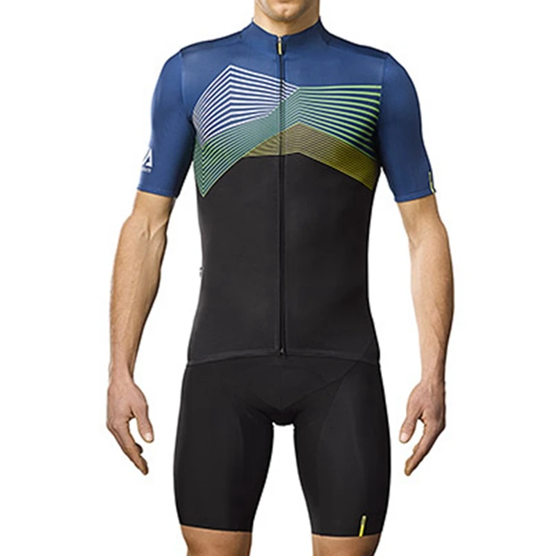 cycling set 2 Mavic Ограниченная серия велосипедных костюмов, новые летние велосипедные футболки с коротким рукавом и 9d гелевые черные шорты MTB RBX велосипедная одежда - Цвет: cycling set 2