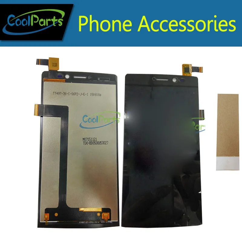 

1PC/Lot High Quality For Archos 50 Diamond LCD Display And Touch Screen Digitizer Assembly With Tape Black Color