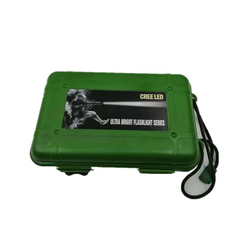 180x115x50 мм Открытый Анти осень зеленый пластик коробка для хранения фонарик светильник лампы батарея зарядное устройство случае инструменты