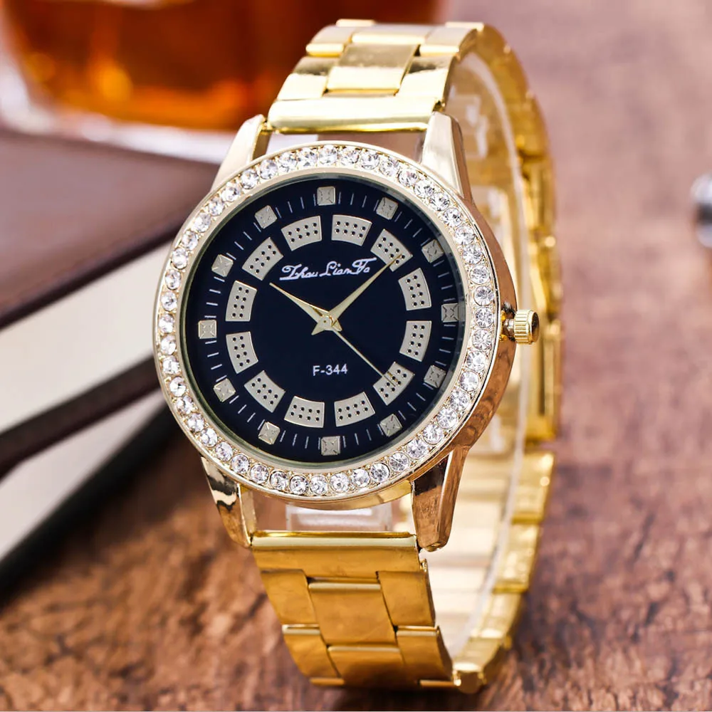

Unisex Watches Quartz Trendy Wrist Watch Stainless Steel Watches Relogio Masculino Clock Men Gold Color Men's Watch Relogios