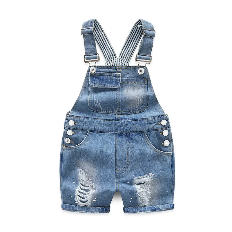 

Kids Baby Boy Overalls Summer Children Clothes Cotton Toddler Baby Boy Suspender Denim Jumpsuit Shorts Soft Jeans DQ334