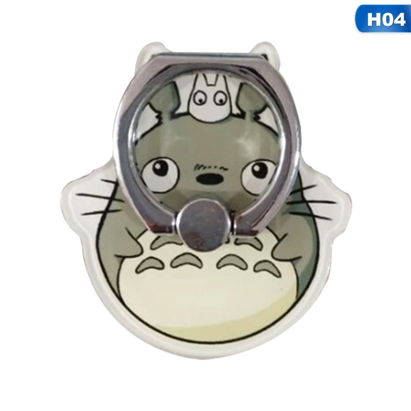 New Totoro Design Phone Holders 360 Degree Plastic Finger Ring Mobile Phone Smartphone Stand Holder For iPhone Samsung Xiaomi
