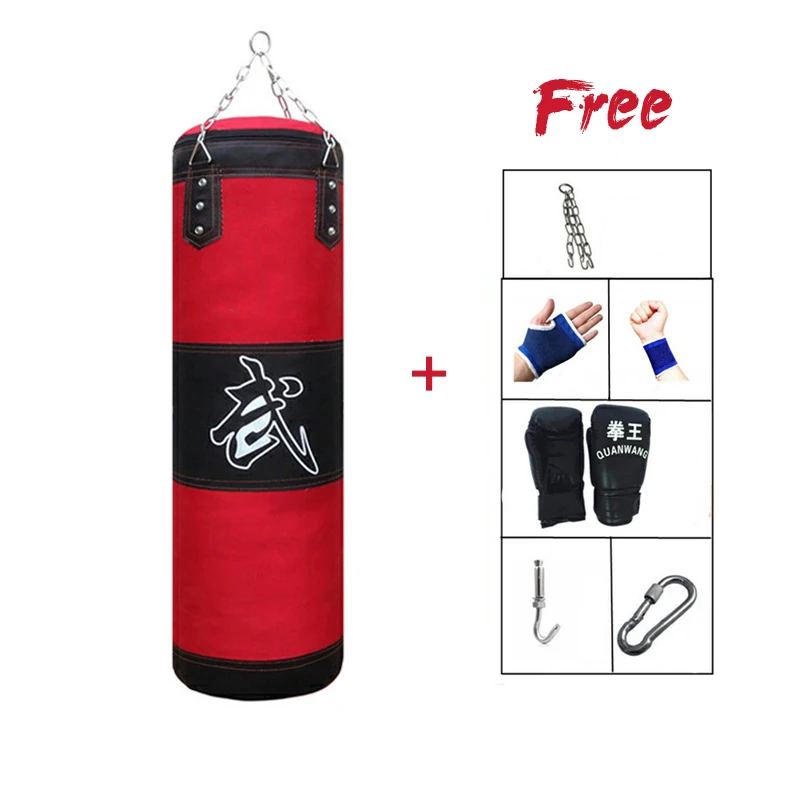 Günstig Training Fitness Mma Boxsack Mit Aufhänger Leere Sport Kick Sandsack Muay Thai Boxer Gym Schwere Musculation Sandsack