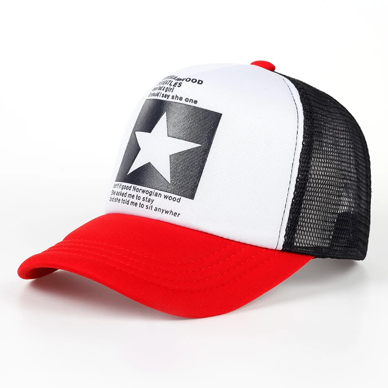 

YUNICA Brand New 100% cotton casual Baseball Cap 2017 Hat Adjustable men leisure hat gorras stamp stars peaked cap wholesale