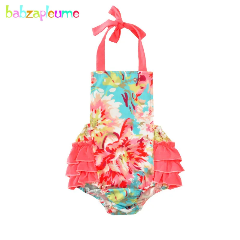 0 18M/Newborn Baby Romper Swiming wear girls Dress Flower Design Baby