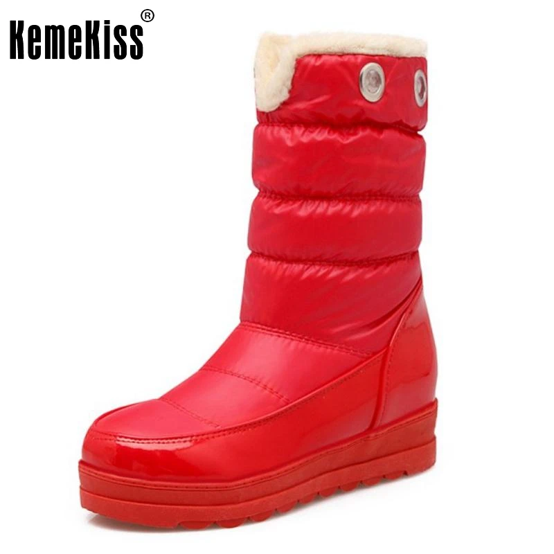 

Fashion Russia Snow Boot Women Plush Inside Boots Warm Winter Botas New Brand Waterproof Round Toe Woman Fur Shoes Size 34-43
