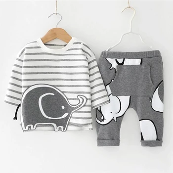 

Brand New Spring Autumn Baby Clothing Fashion Cartoon Pictures New Boys Girls Clothes Sets Party Princess Formal Wear Baby Sets