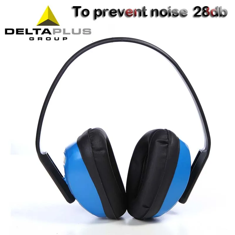 Защитные шумоизоляционные наушники DELTAPLUS 28db синие для сна профессиональные