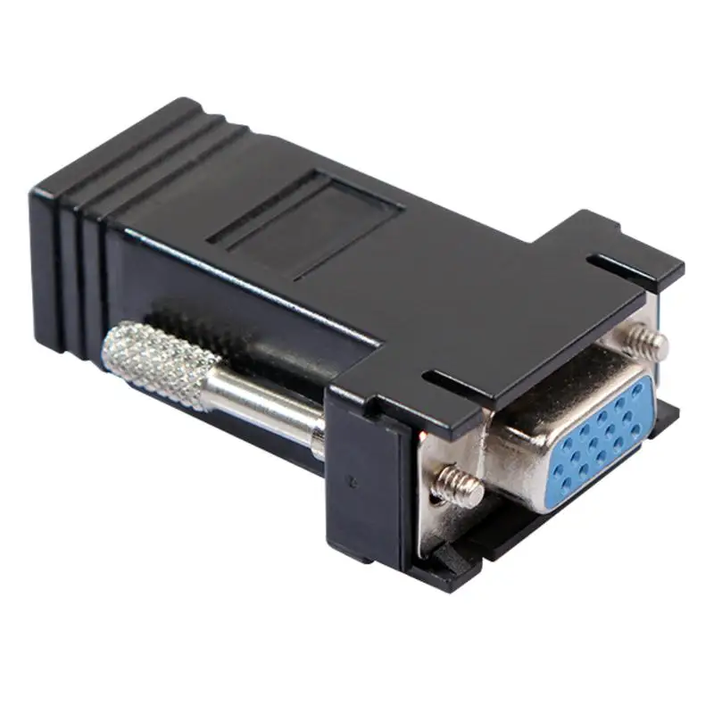 VGA Extender Разъем Женский/Мужской к LAN CAT5 CAT5e/6 RJ45 Ethernet Женский адаптер конвертер Connector Вилки для компьютера