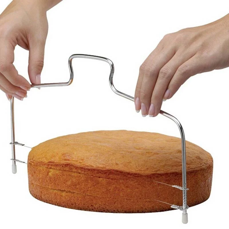 Joyathome Adjustable Double Slice Bread and Cake Cutter Durable Leveler Stainless Steel Baking Accessories Gadget |