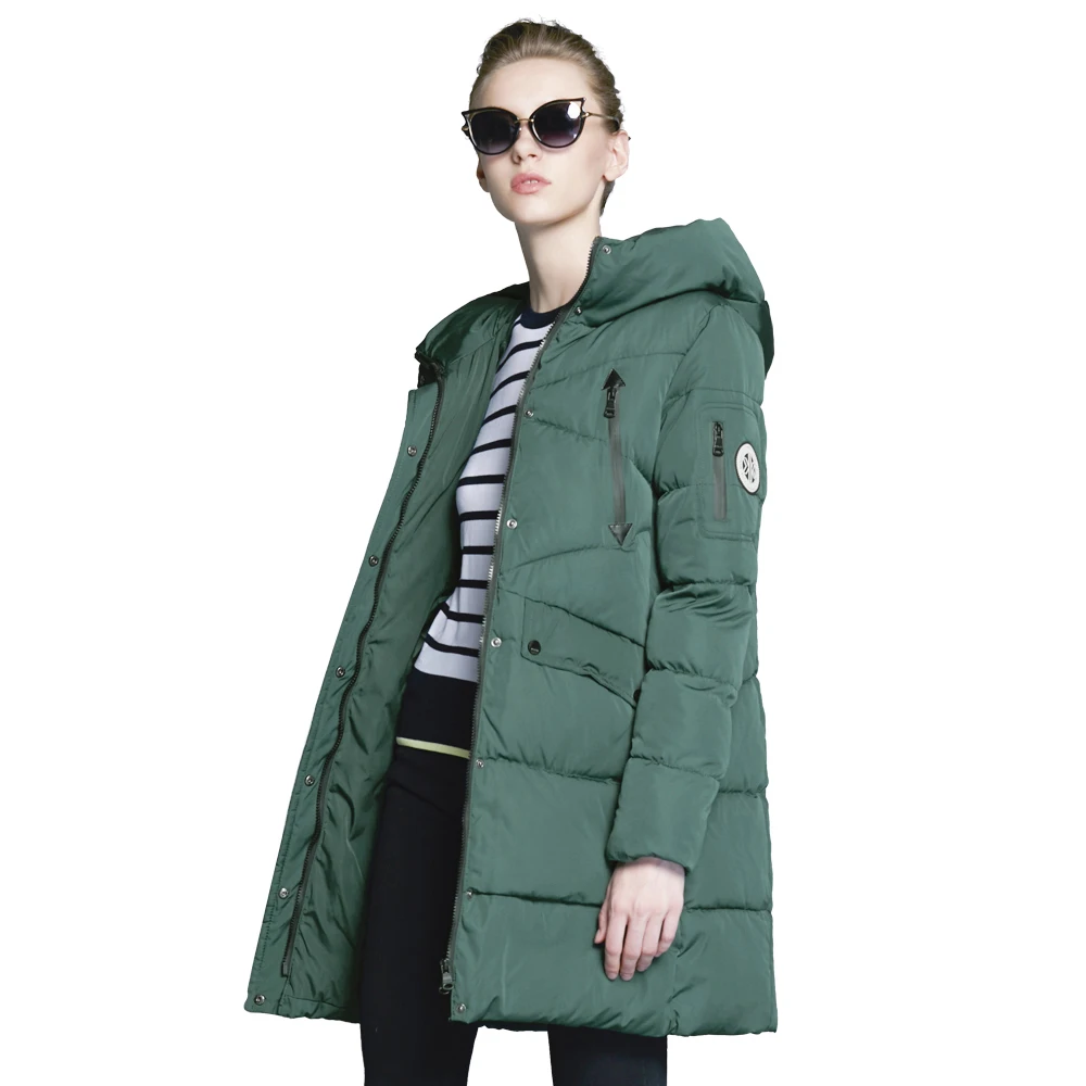 ICEbear 2017 Winter Women's Park Thick Warm Jacket with Long Sleeves Fashion Winter Coats with Hood for Leisure Coat 16G6155D ICEbear 2017 Winter Women's Park Thick Warm Jacket with Long Sleeves Fashion Winter Coats with Hood for Leisure Coat 16G6155D