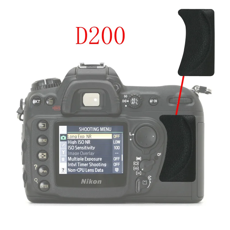 D90 D700 D7000 D300S D800 D800E D200 D300 для Nikon резиновая задняя крышка резиновая DSLR камера Запасная часть - Цвет: D200