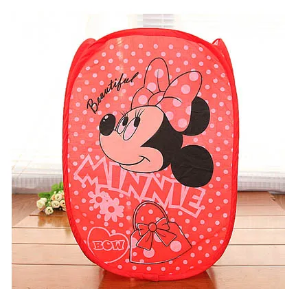 Red Minnie Горячая Новая картонная сортировочная корзина Милая складная корзина для хранения одежды корзина для белья корзина для грязной одежды игрушка ведро корзина - Цвет: Red Minnie