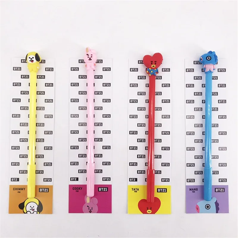 

Cute Cartoon Ballpoint Pen Lovely Bangtan Boys Rollerball BT21 Pen COOKY SHOOKY CHIMMY MANG RJ KOYA TATA COSTUMES HF287