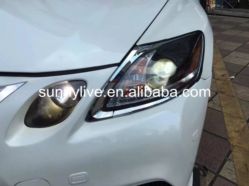 Для Lexus для GS300 GS350 GS430 GS450 светодиодный налобный фонарь Headligth 2006 2011 год черный