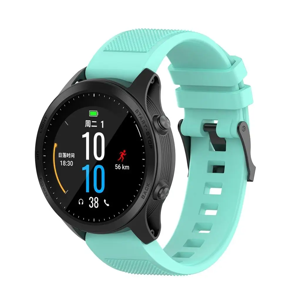 Мягкий силиконовый сменный спортивный ремешок для наручных часов Garmin Forerunner 945 935