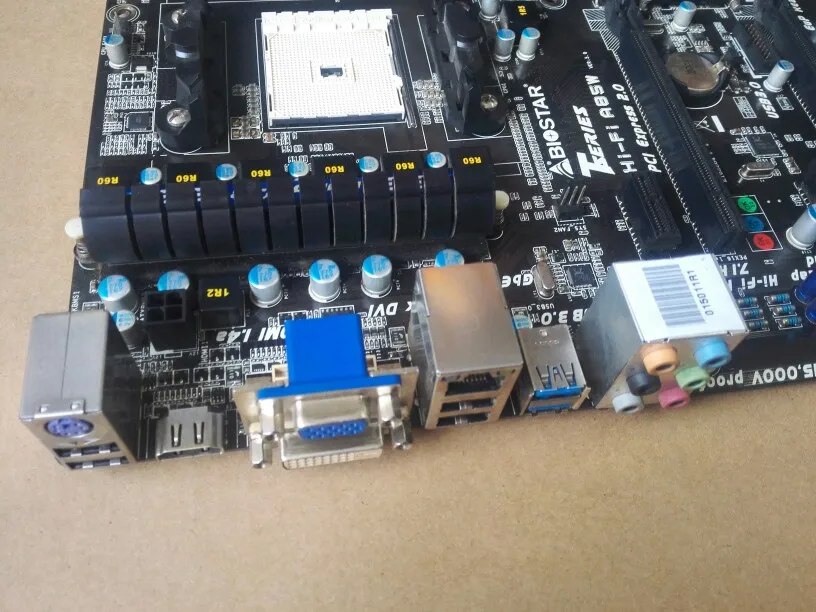  BIOSTAR ATX Desktop Computer Motherboard FM2 Hi-Fi A85W DDR3 Support USB 3.0