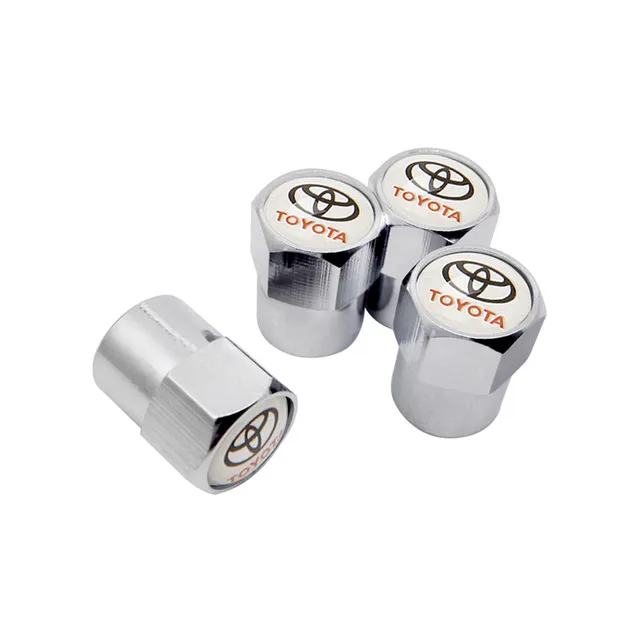 Car Accessory Metal Tire Stem Cover for Toyota Camry Highlander rav4