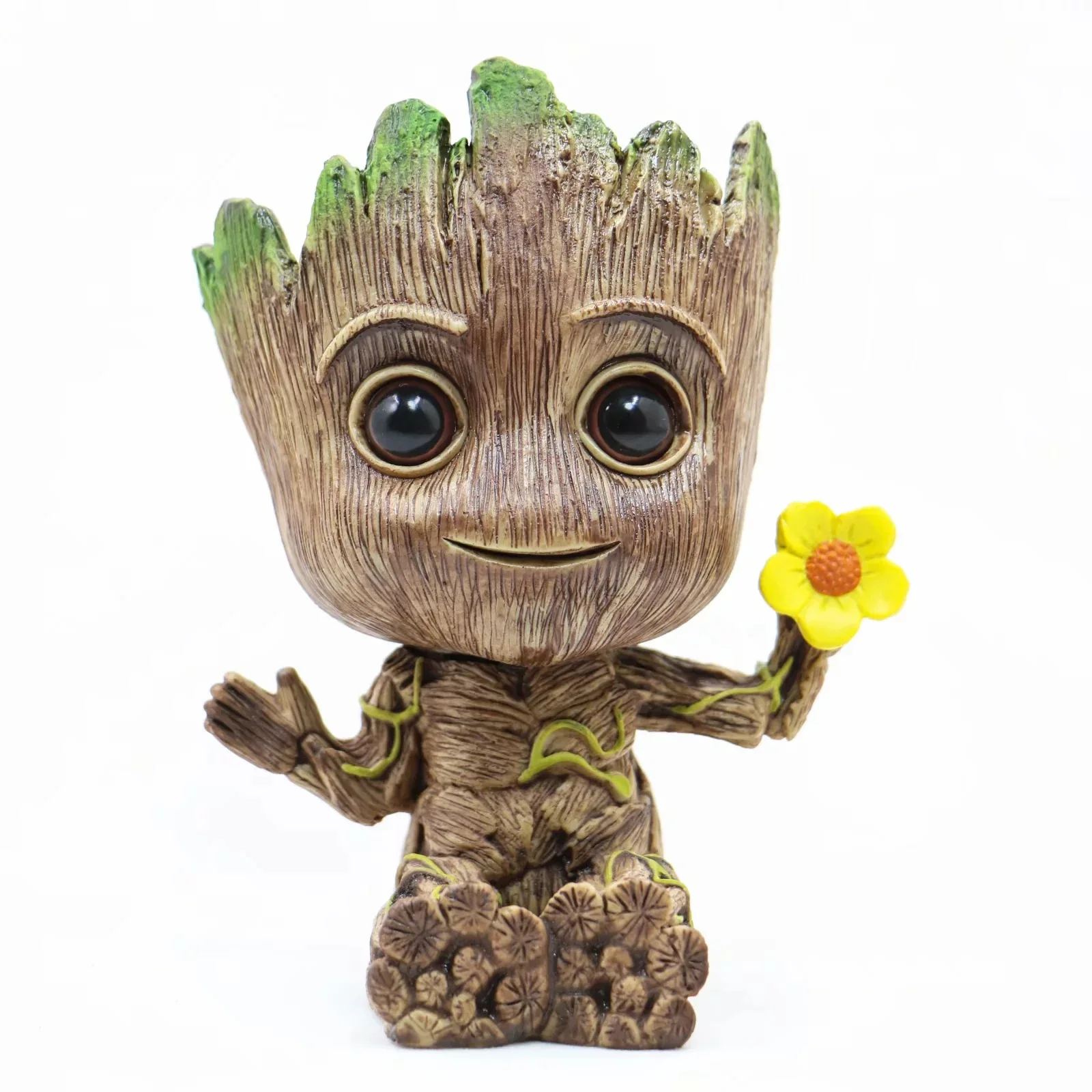 Marvel Guardians of The Galaxy Avengers милый цветочный горшок на дереве игрушечный модель