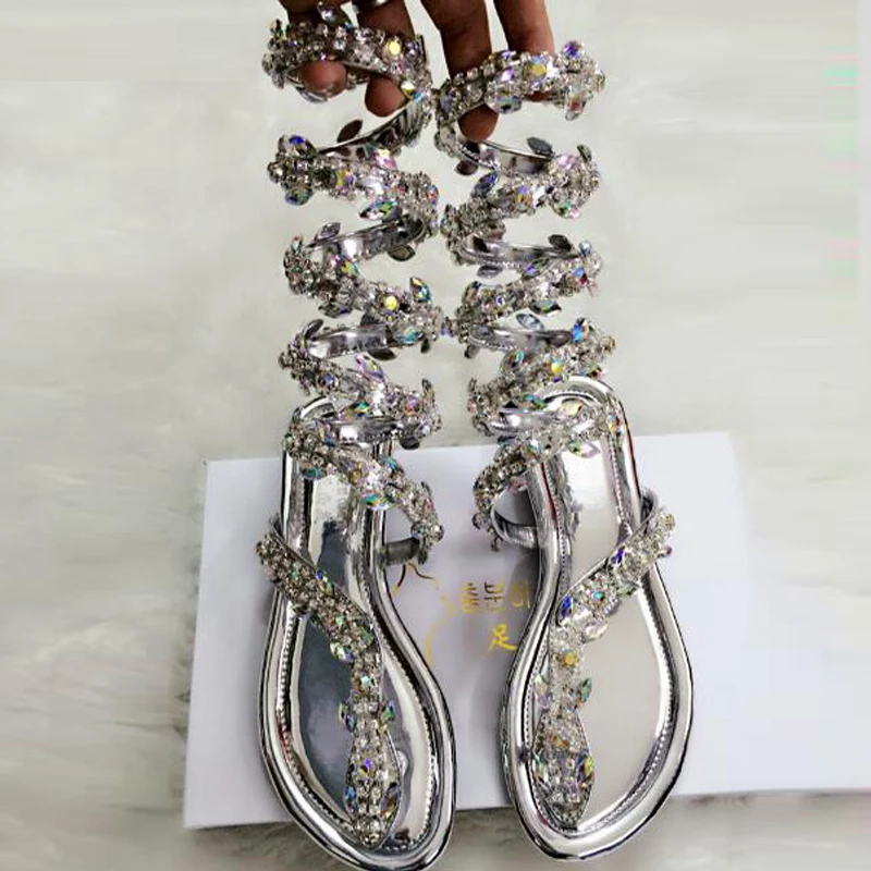 Women Summer Shoes Fashion Flip Flops Flat Crystal Sandals Snake Strap Open Clip Toe Women Gladiator Sandals Sexy Ladies Shoes Women Summer Shoes Fashion Flip Flops Flat Crystal Sandals Snake Strap Open Clip Toe Women Gladiator Sandals Sexy Ladies Shoes