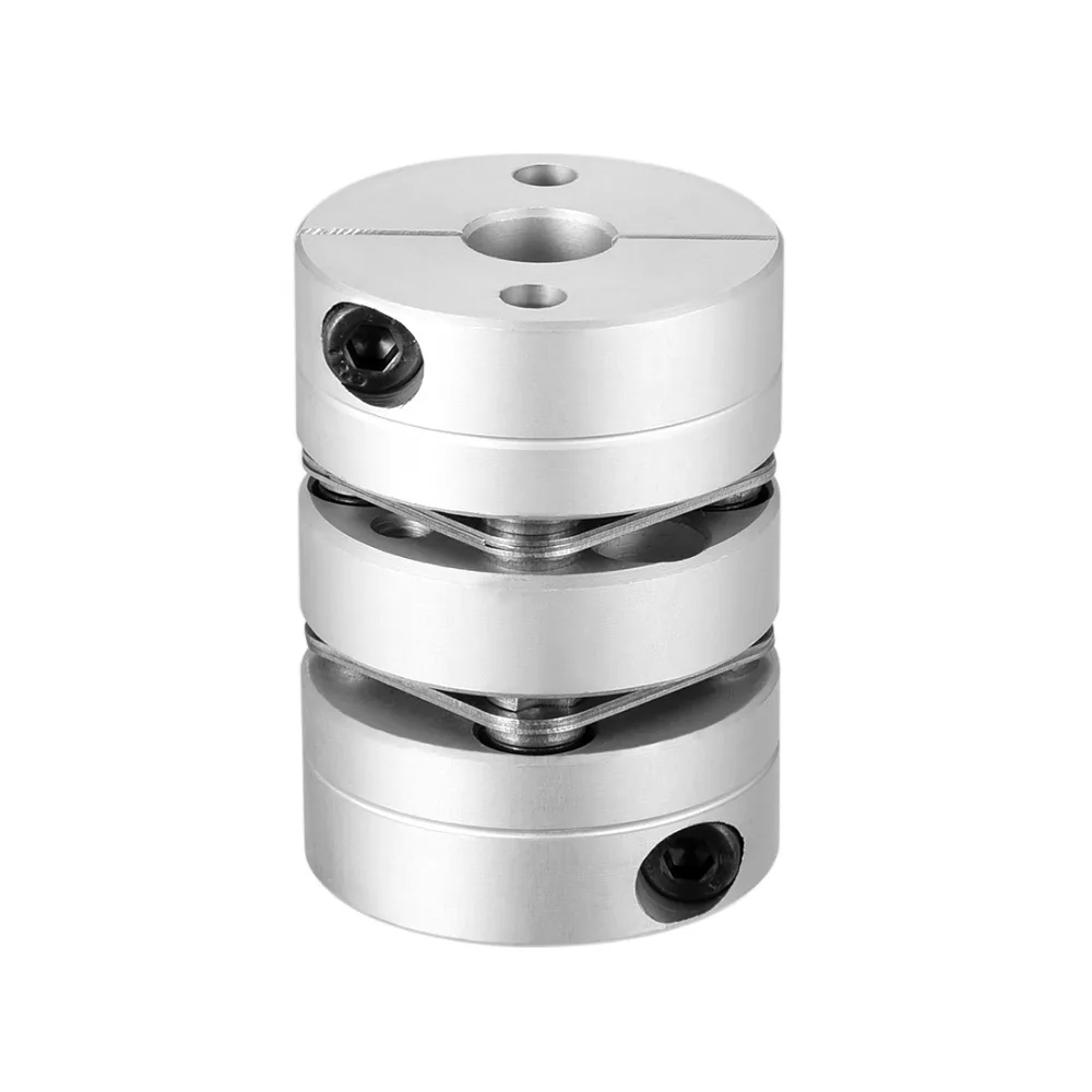 

Uxcell Flexible Couplings 10mm to 10mm 8mm to 10mm Clamp Tight Motor Shaft 2 Diaphragm Coupling Coupler L45xD34