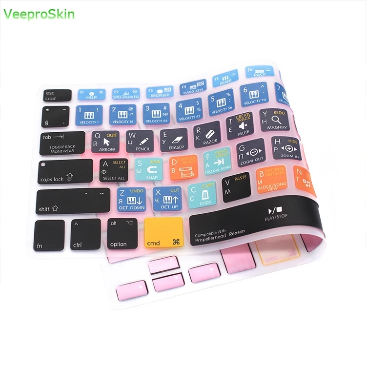 Russian Propellerhead Reason Functional Keyboard Cover for Mac Air Pro