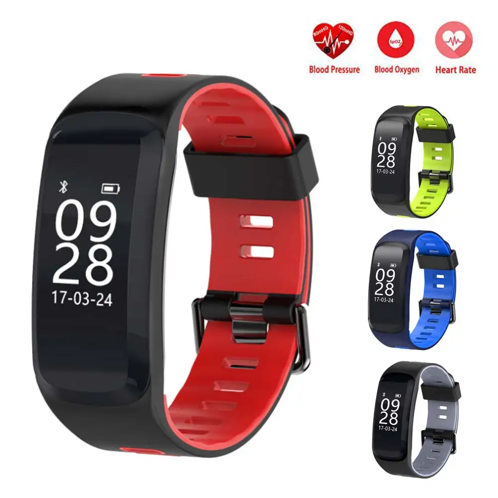 Для мужчин и женщин Smartband Водонепроницаемый Шагомер трекер сердечного ритма кровяное давление кислородный фитнес-Браслет Смарт-часы UY8
